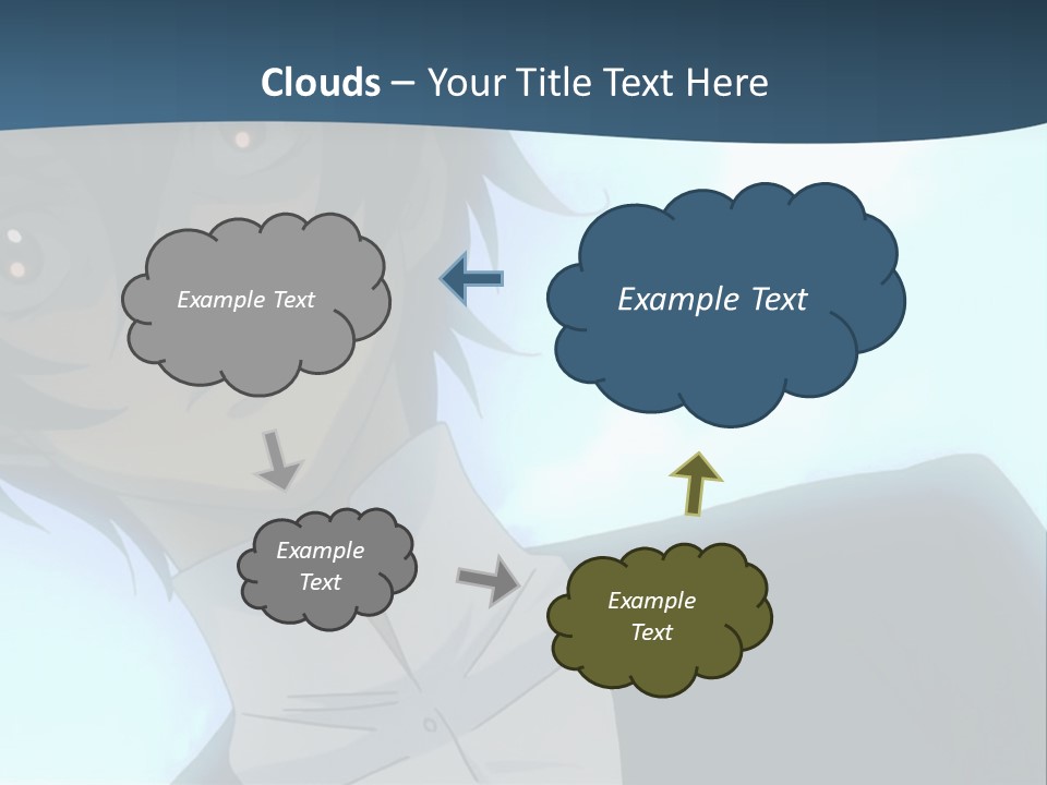 A Man In A White Shirt Is Staring At The Camera PowerPoint Template