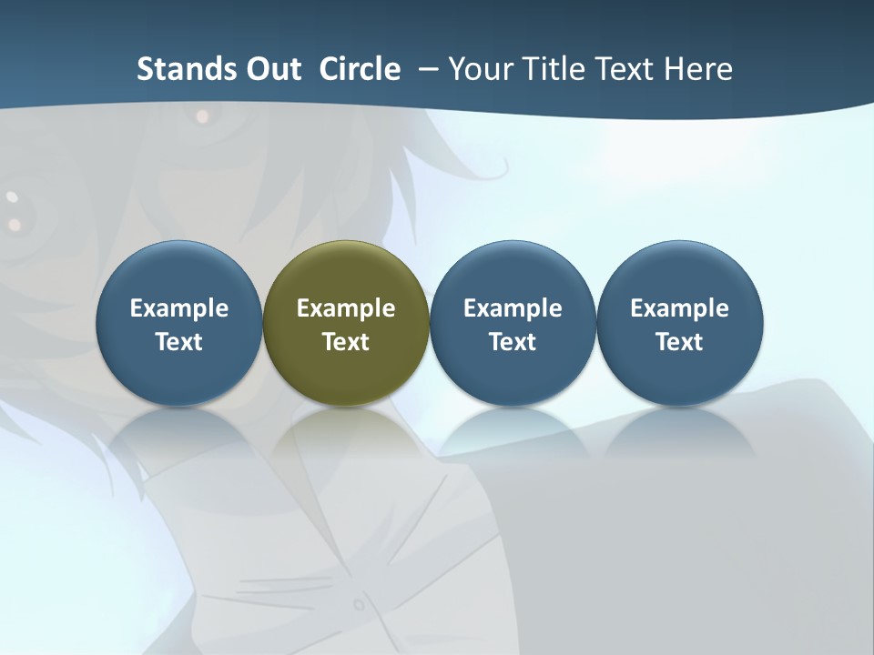 A Man In A White Shirt Is Staring At The Camera PowerPoint Template
