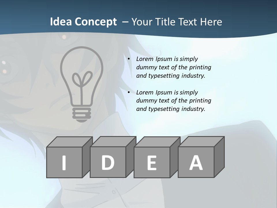 A Man In A White Shirt Is Staring At The Camera PowerPoint Template