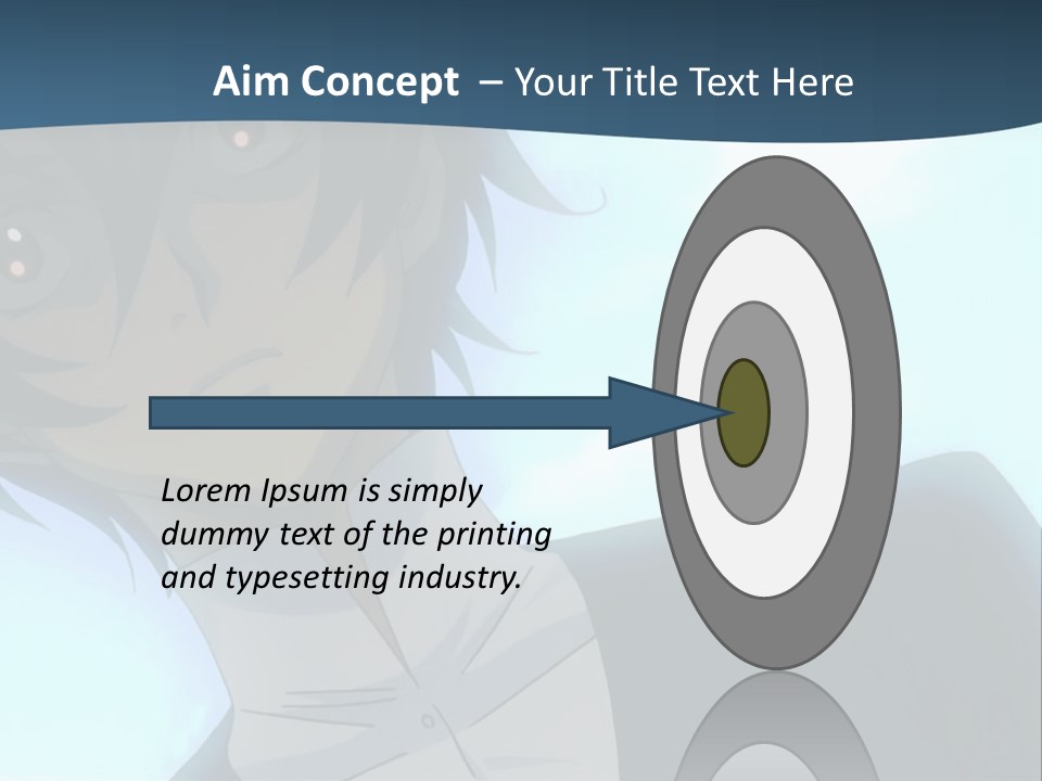 A Man In A White Shirt Is Staring At The Camera PowerPoint Template