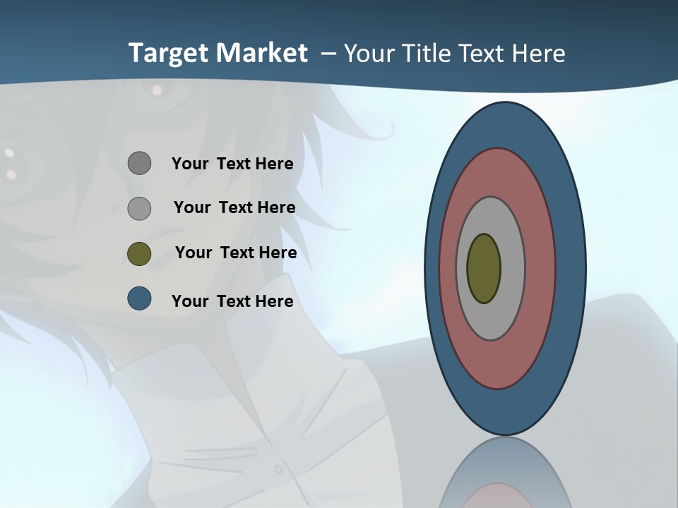 A Man In A White Shirt Is Staring At The Camera PowerPoint Template