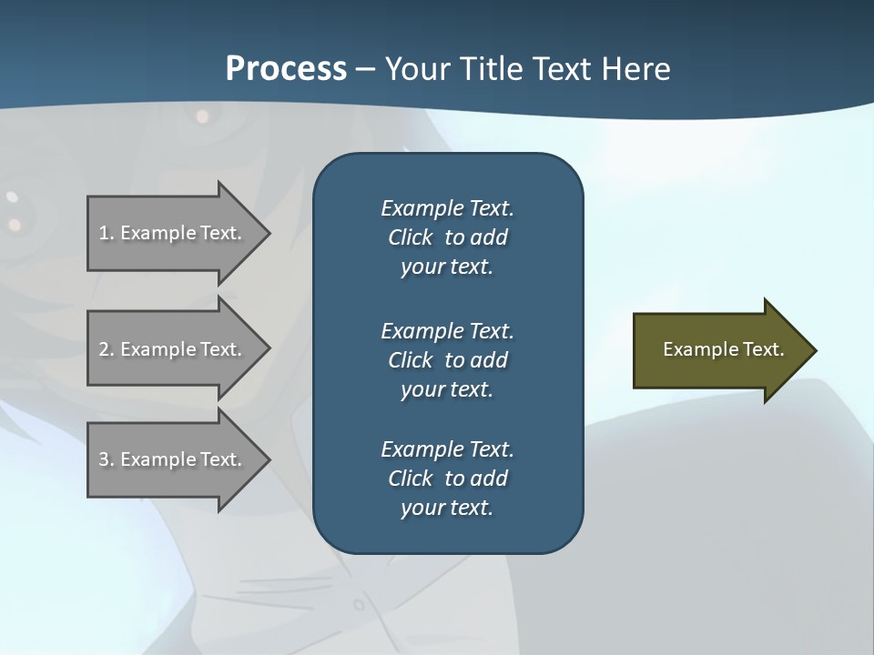 A Man In A White Shirt Is Staring At The Camera PowerPoint Template