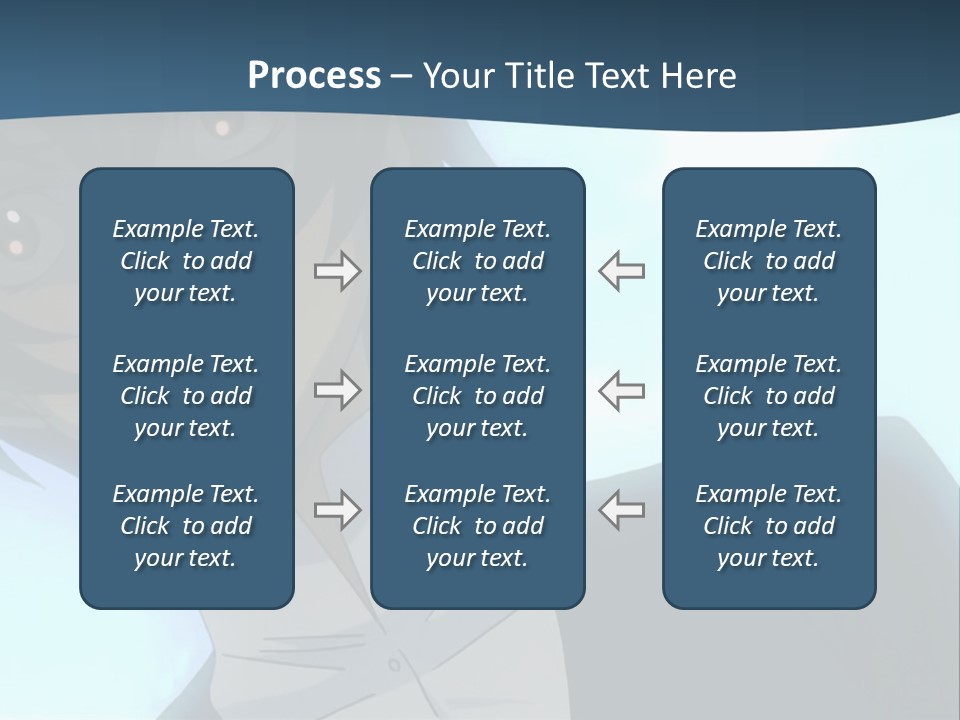 A Man In A White Shirt Is Staring At The Camera PowerPoint Template