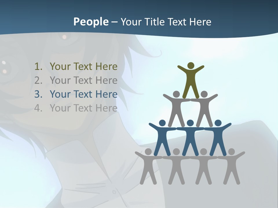 A Man In A White Shirt Is Staring At The Camera PowerPoint Template