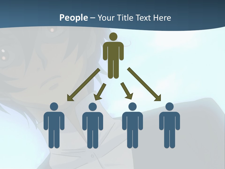 A Man In A White Shirt Is Staring At The Camera PowerPoint Template