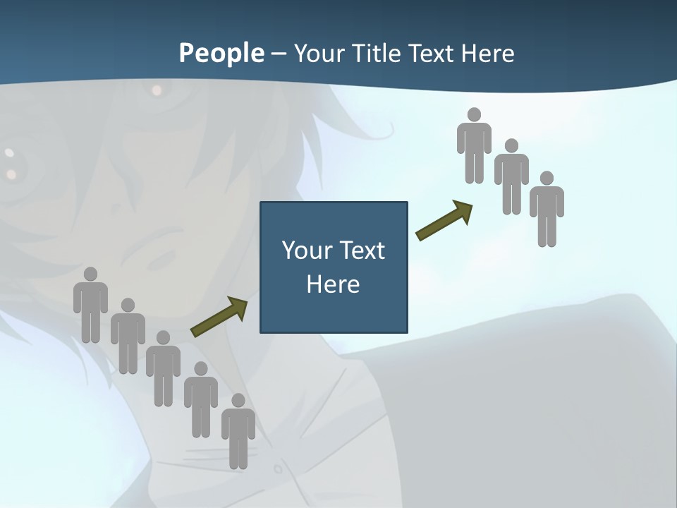 A Man In A White Shirt Is Staring At The Camera PowerPoint Template