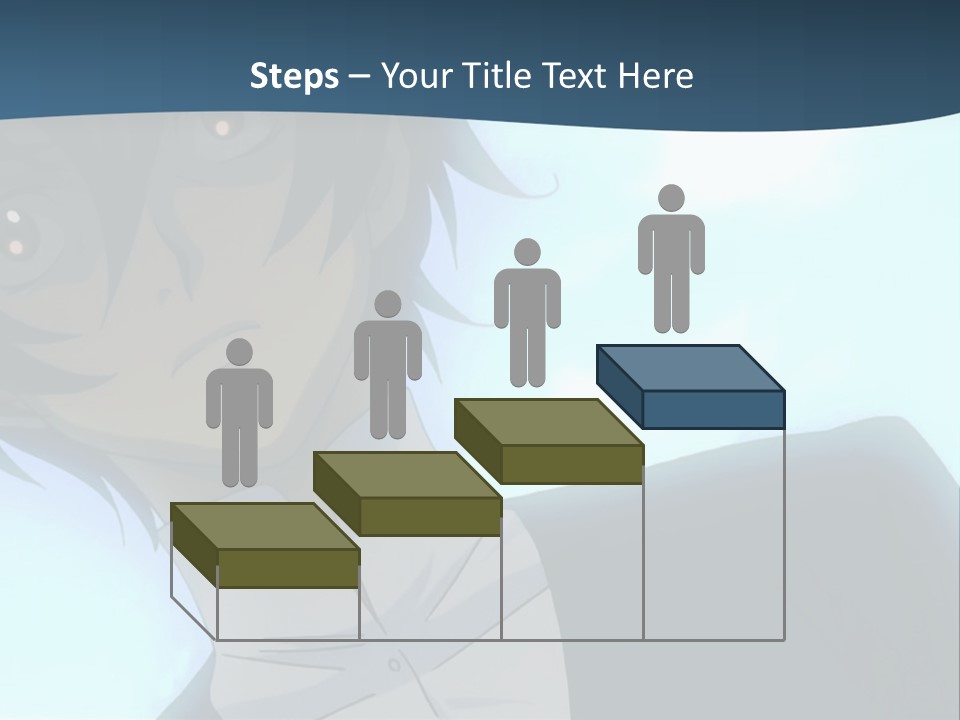 A Man In A White Shirt Is Staring At The Camera PowerPoint Template