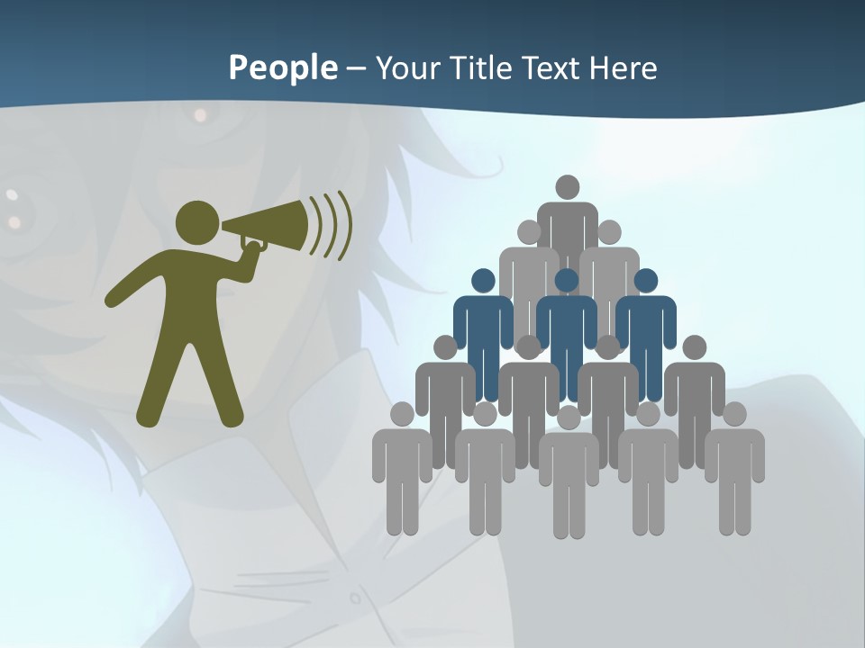 A Man In A White Shirt Is Staring At The Camera PowerPoint Template
