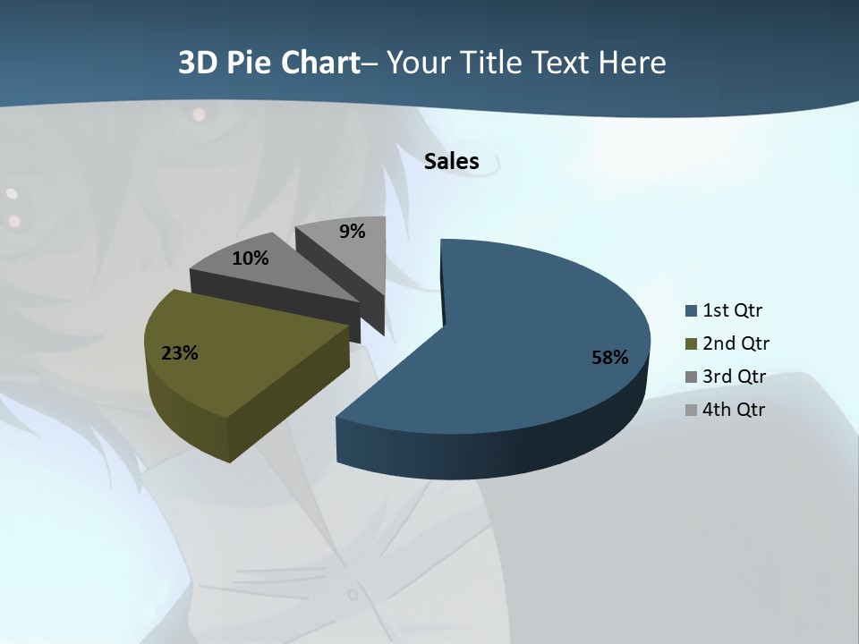 A Man In A White Shirt Is Staring At The Camera PowerPoint Template