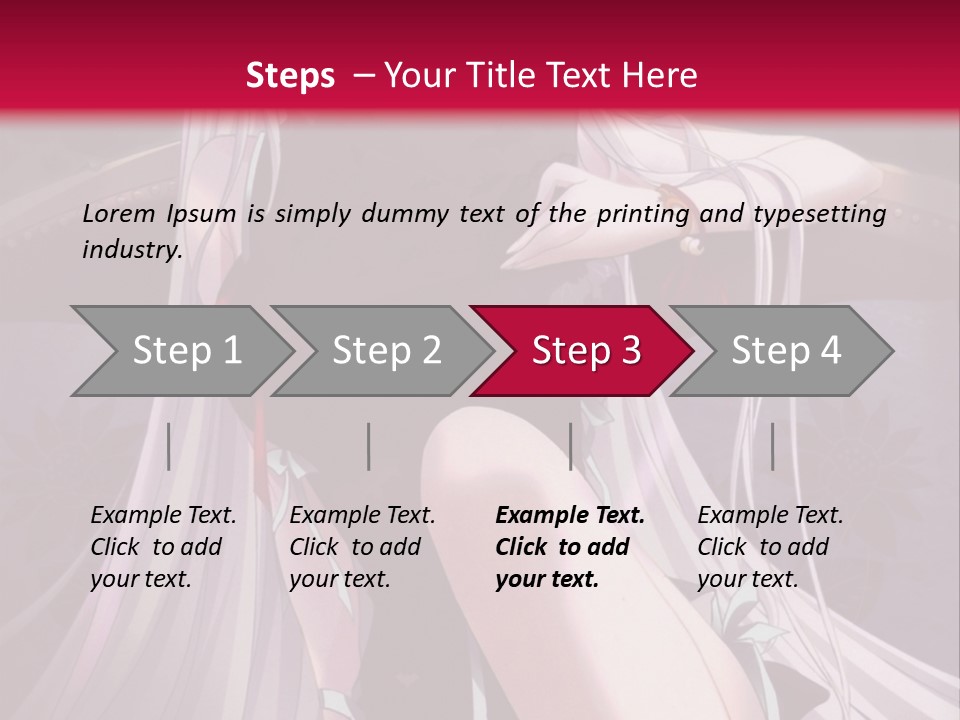 A Woman With White Hair Sitting On A Couch PowerPoint Template