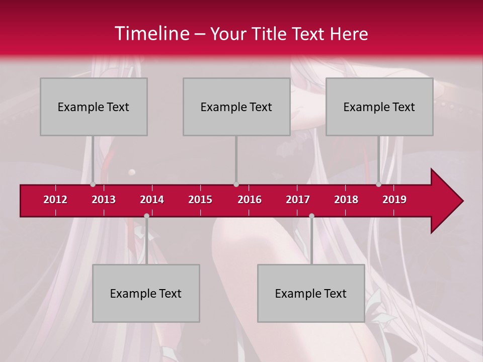 A Woman With White Hair Sitting On A Couch PowerPoint Template