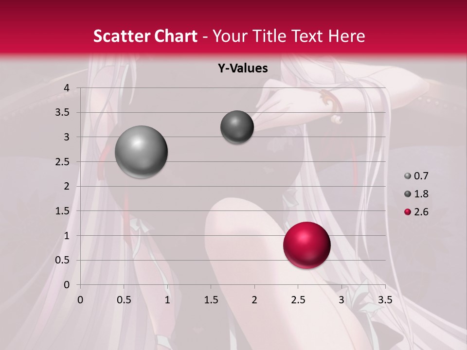 A Woman With White Hair Sitting On A Couch PowerPoint Template