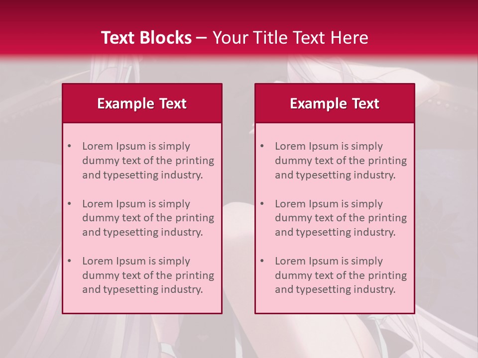 A Woman With White Hair Sitting On A Couch PowerPoint Template