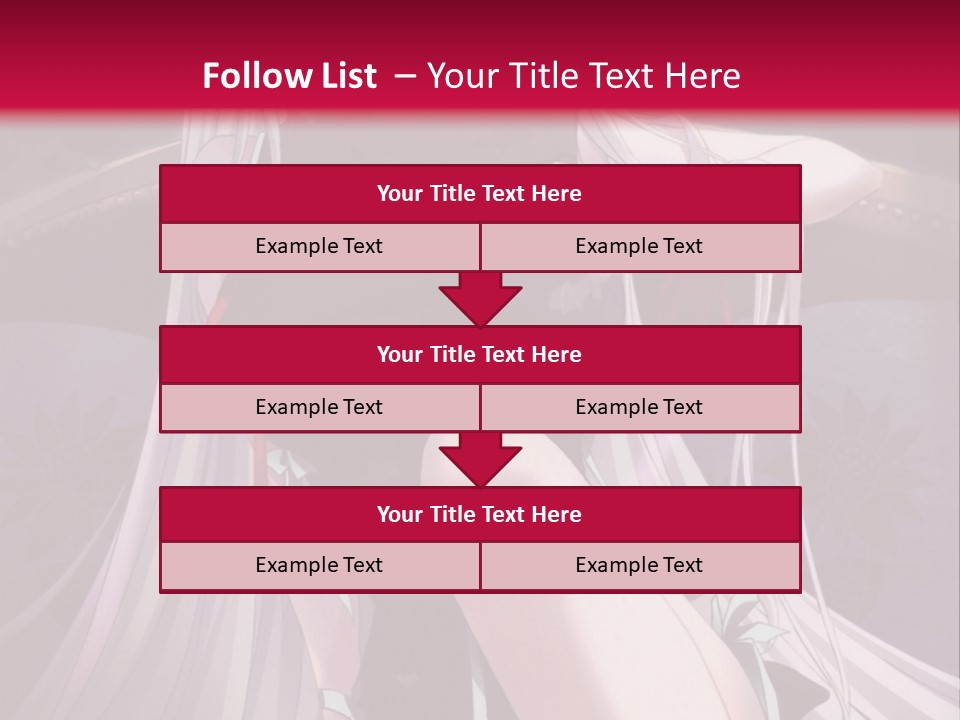 A Woman With White Hair Sitting On A Couch PowerPoint Template