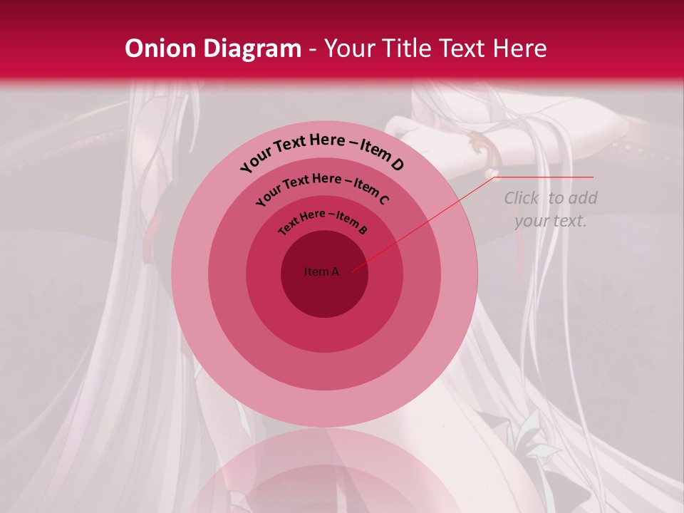 A Woman With White Hair Sitting On A Couch PowerPoint Template