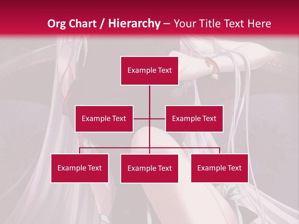 A Woman With White Hair Sitting On A Couch PowerPoint Template