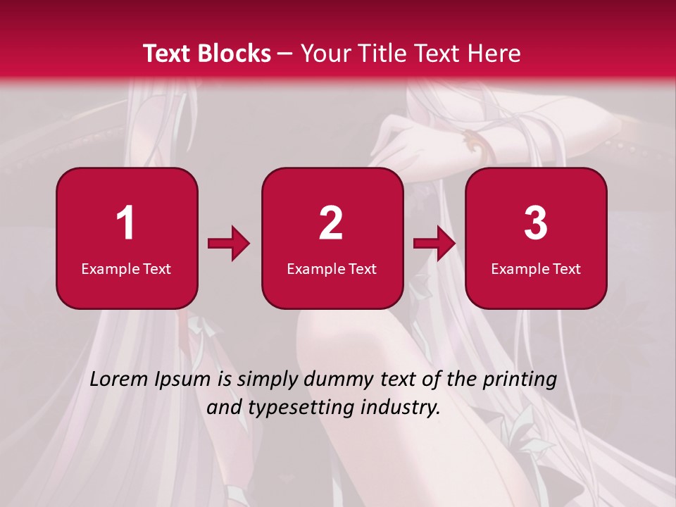 A Woman With White Hair Sitting On A Couch PowerPoint Template