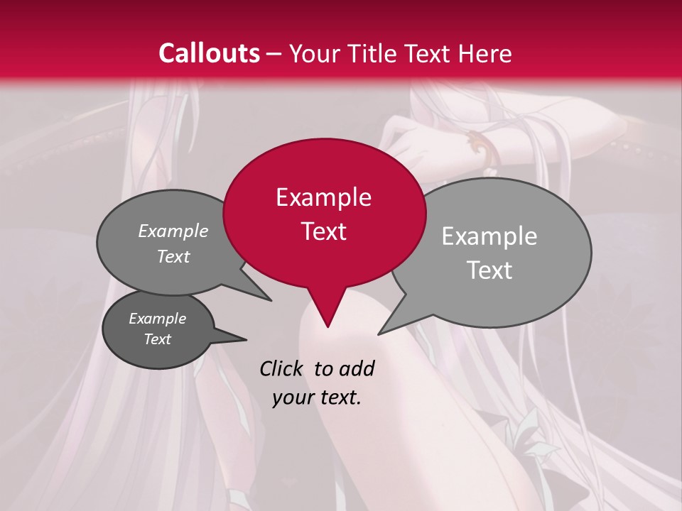 A Woman With White Hair Sitting On A Couch PowerPoint Template