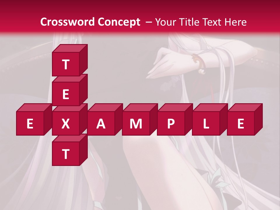 A Woman With White Hair Sitting On A Couch PowerPoint Template