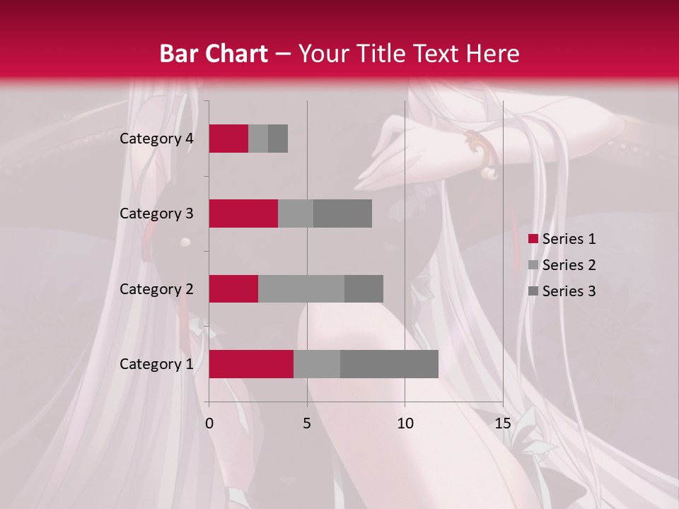 A Woman With White Hair Sitting On A Couch PowerPoint Template