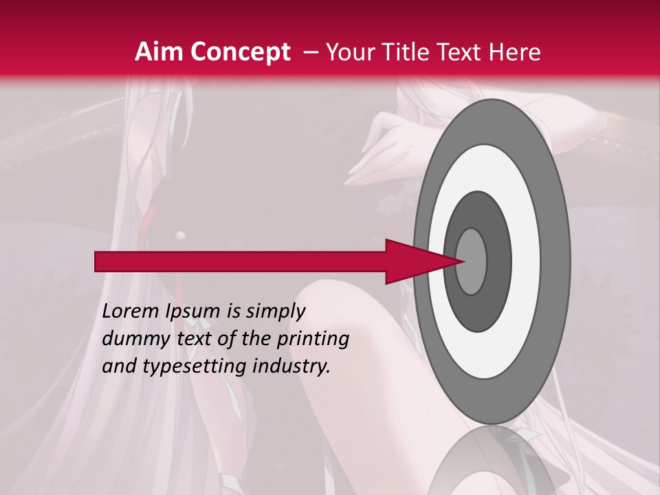 A Woman With White Hair Sitting On A Couch PowerPoint Template