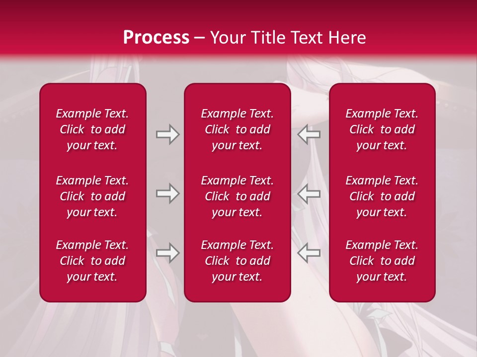 A Woman With White Hair Sitting On A Couch PowerPoint Template