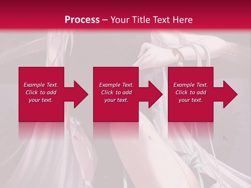 A Woman With White Hair Sitting On A Couch PowerPoint Template