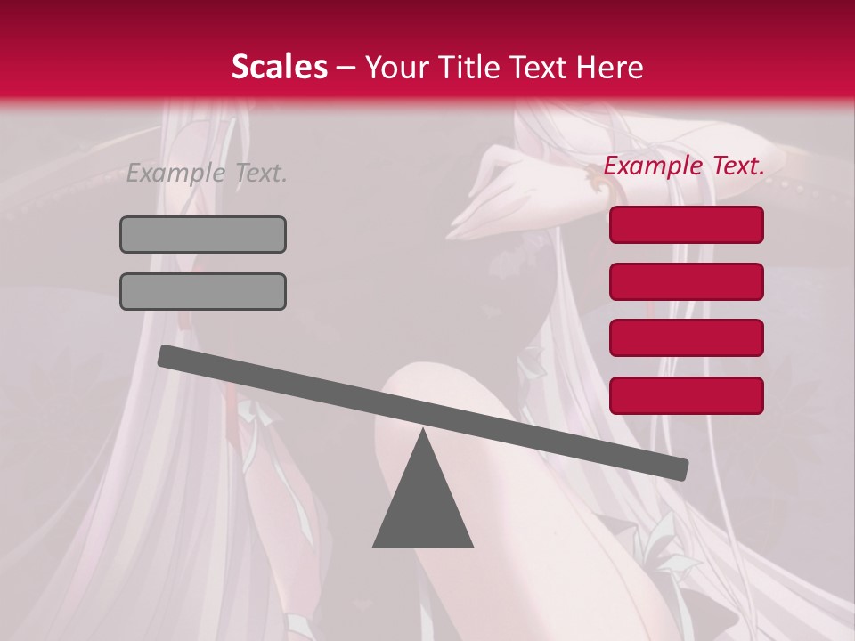 A Woman With White Hair Sitting On A Couch PowerPoint Template