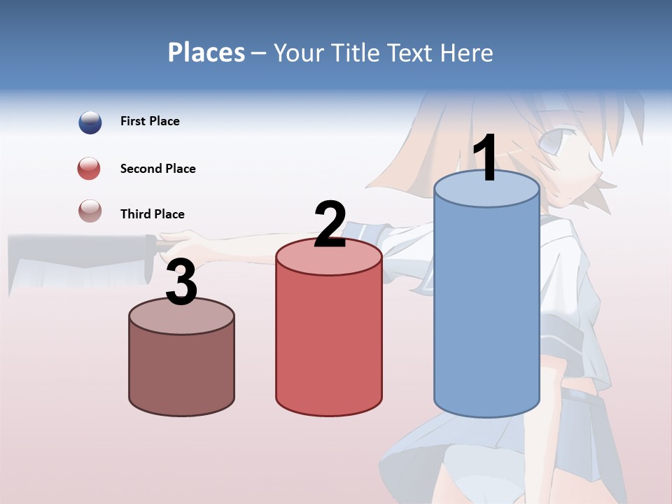 A Woman Holding A Knife In Her Hand PowerPoint Template