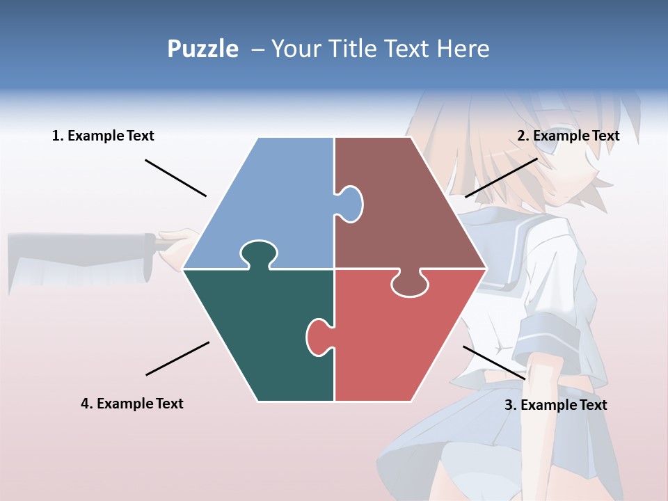 A Woman Holding A Knife In Her Hand PowerPoint Template