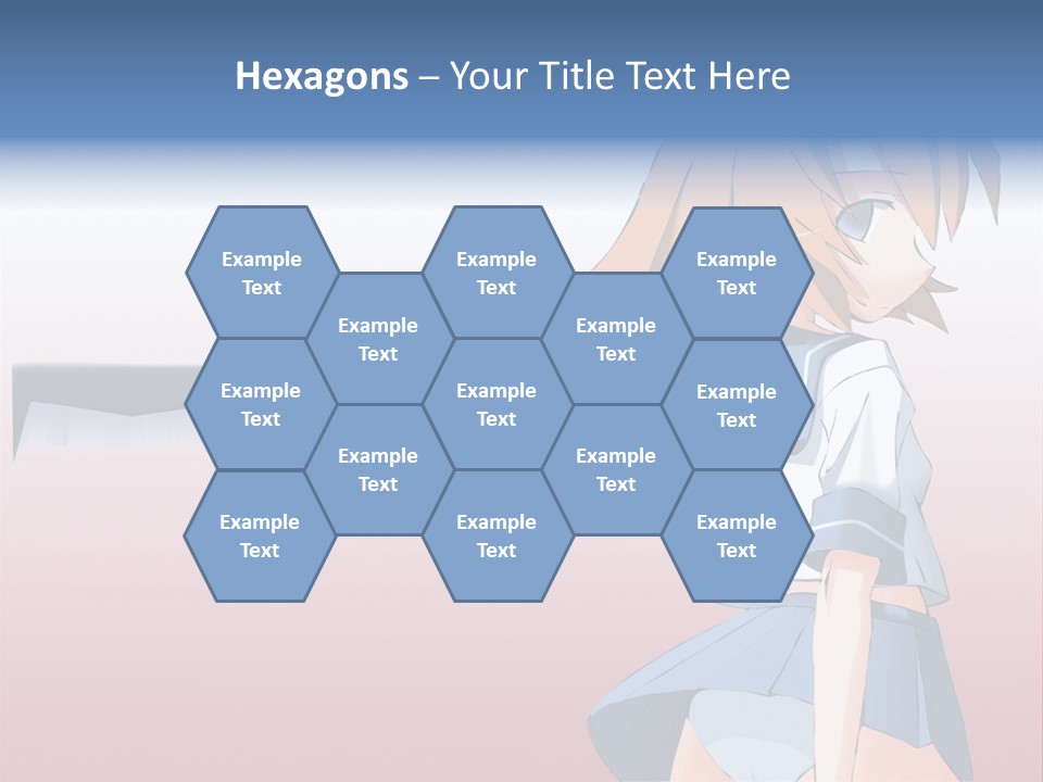 A Woman Holding A Knife In Her Hand PowerPoint Template