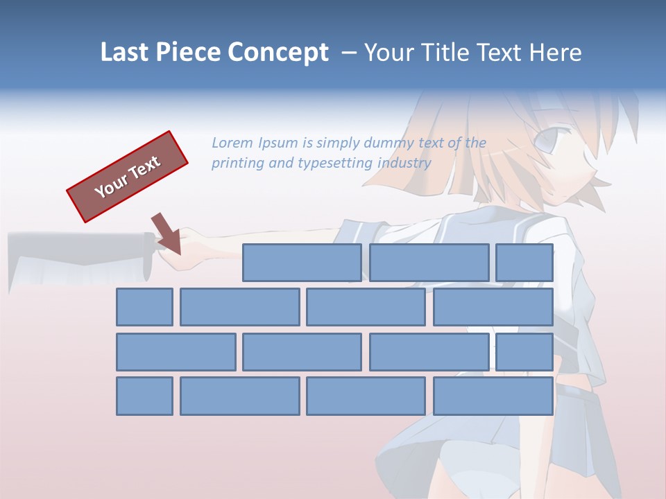 A Woman Holding A Knife In Her Hand PowerPoint Template