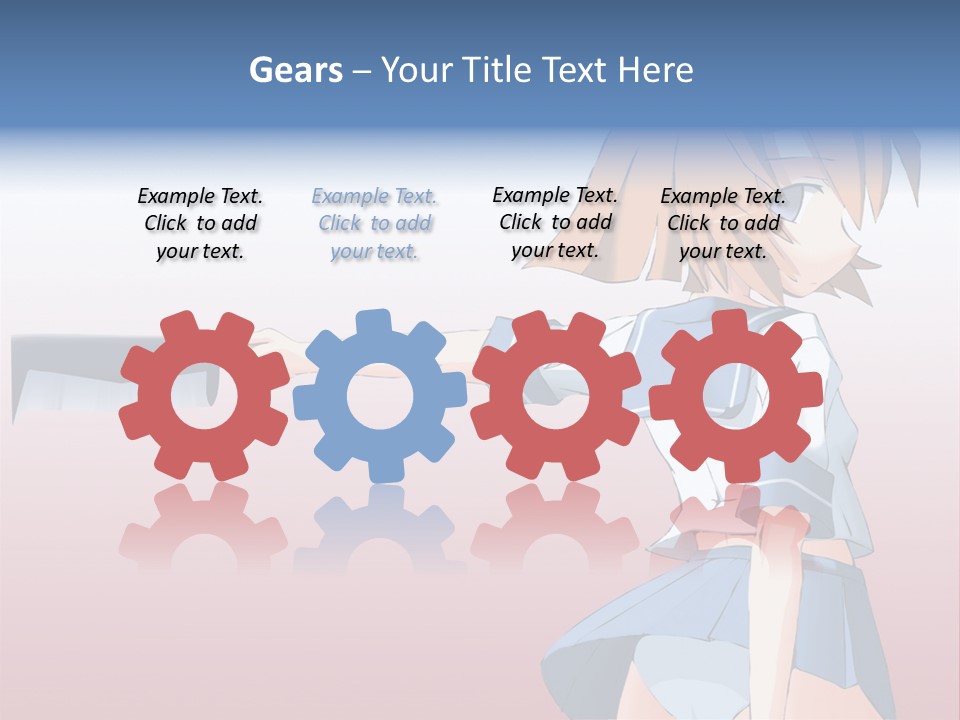 A Woman Holding A Knife In Her Hand PowerPoint Template