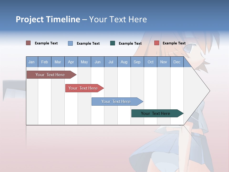 A Woman Holding A Knife In Her Hand PowerPoint Template