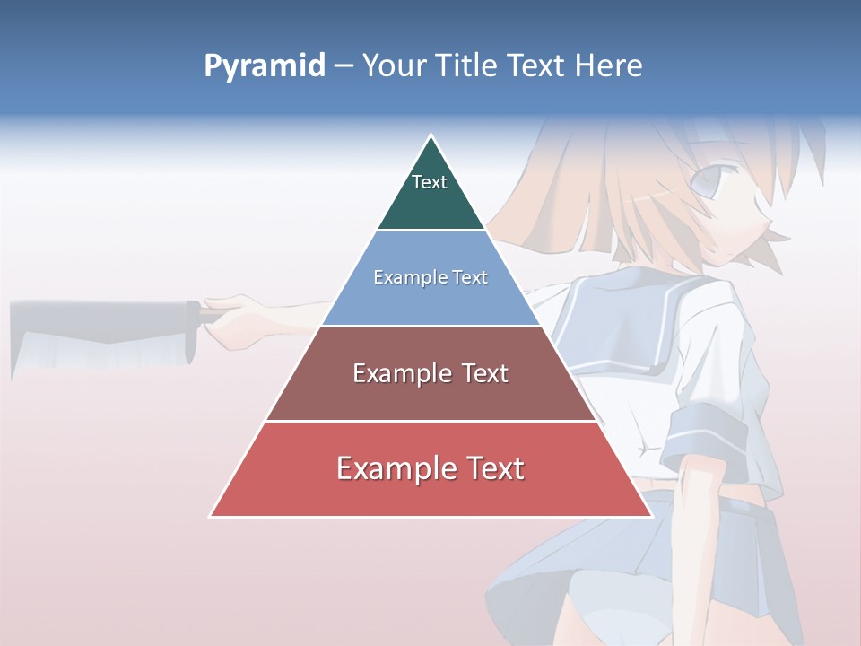 A Woman Holding A Knife In Her Hand PowerPoint Template