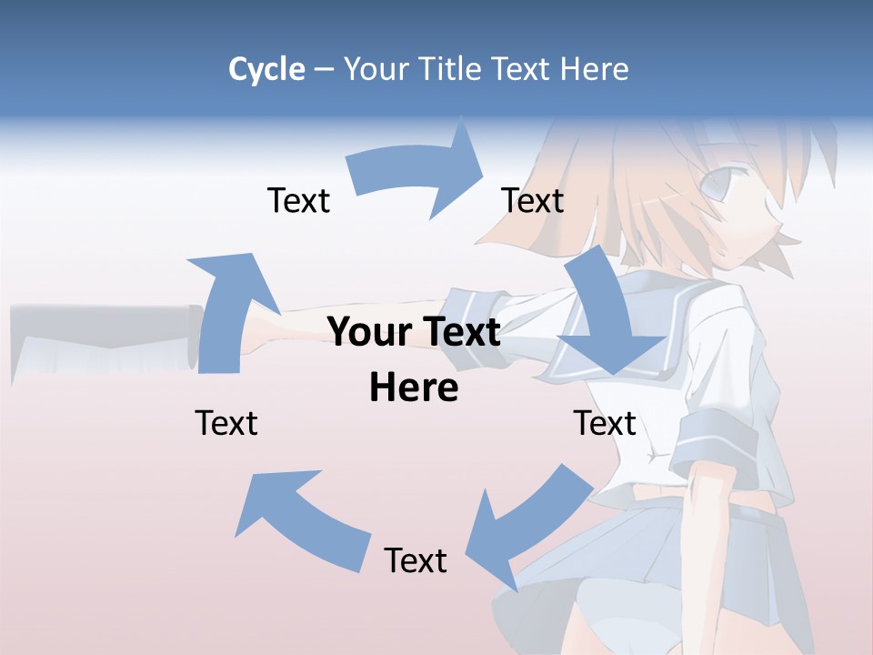 A Woman Holding A Knife In Her Hand PowerPoint Template