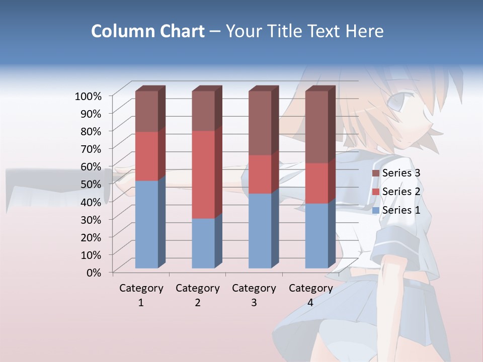 A Woman Holding A Knife In Her Hand PowerPoint Template