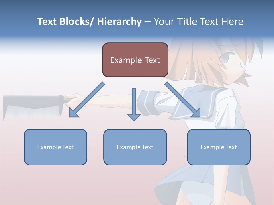 A Woman Holding A Knife In Her Hand PowerPoint Template