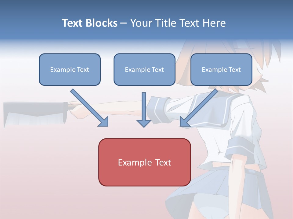 A Woman Holding A Knife In Her Hand PowerPoint Template