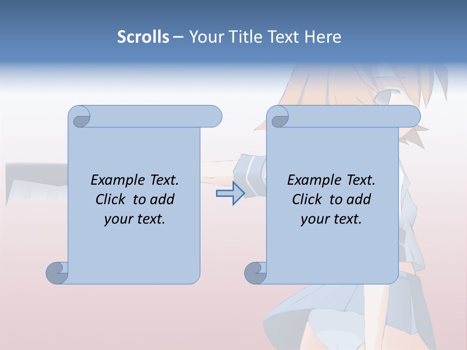 A Woman Holding A Knife In Her Hand PowerPoint Template