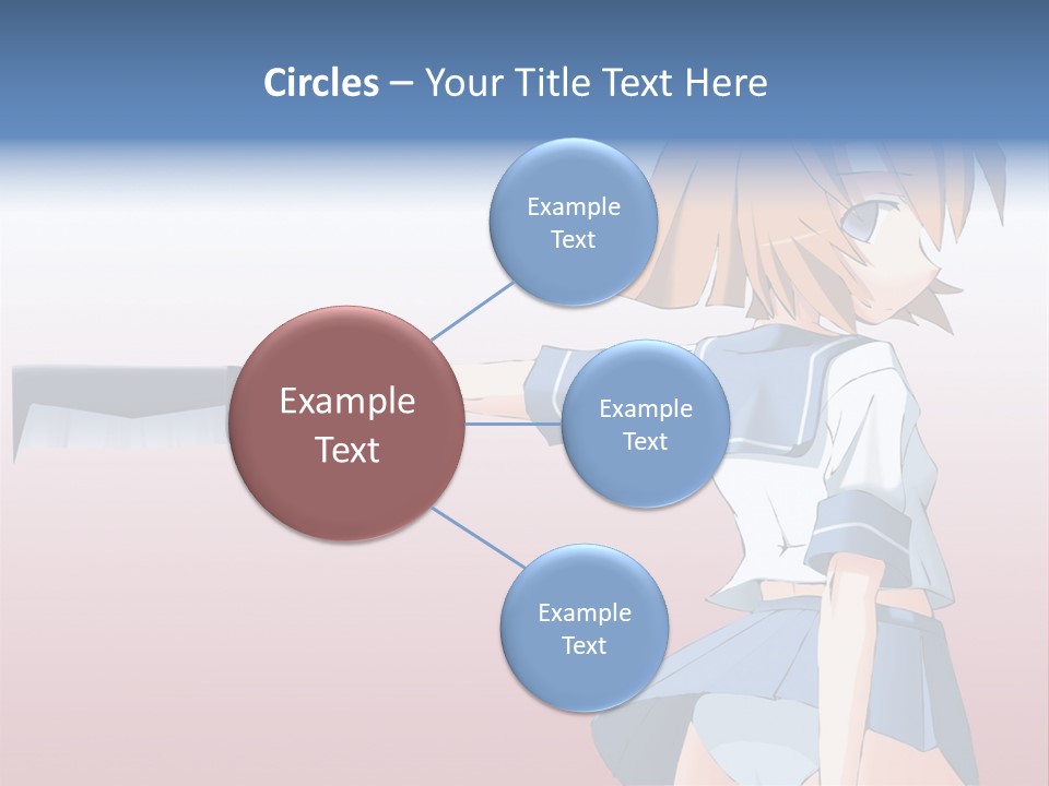 A Woman Holding A Knife In Her Hand PowerPoint Template