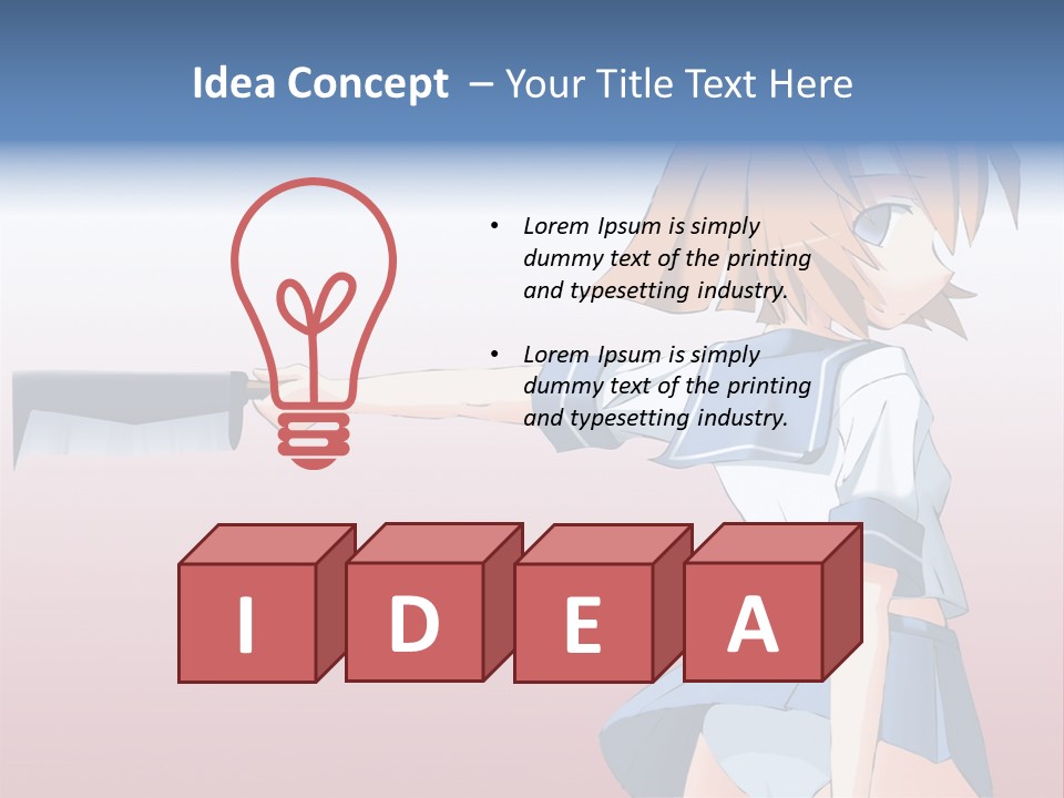 A Woman Holding A Knife In Her Hand PowerPoint Template