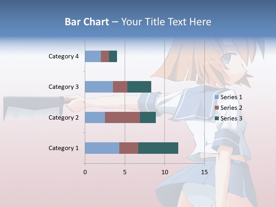 A Woman Holding A Knife In Her Hand PowerPoint Template