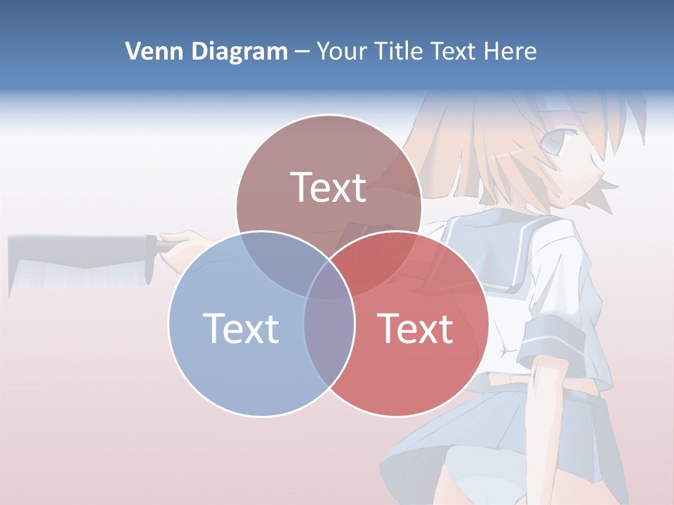 A Woman Holding A Knife In Her Hand PowerPoint Template