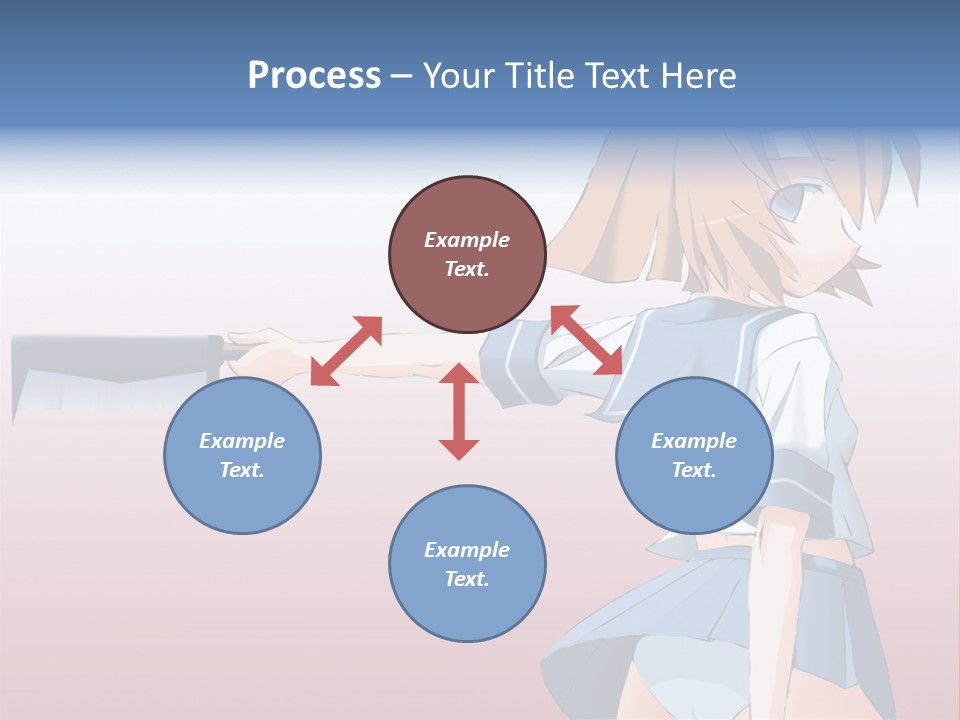 A Woman Holding A Knife In Her Hand PowerPoint Template