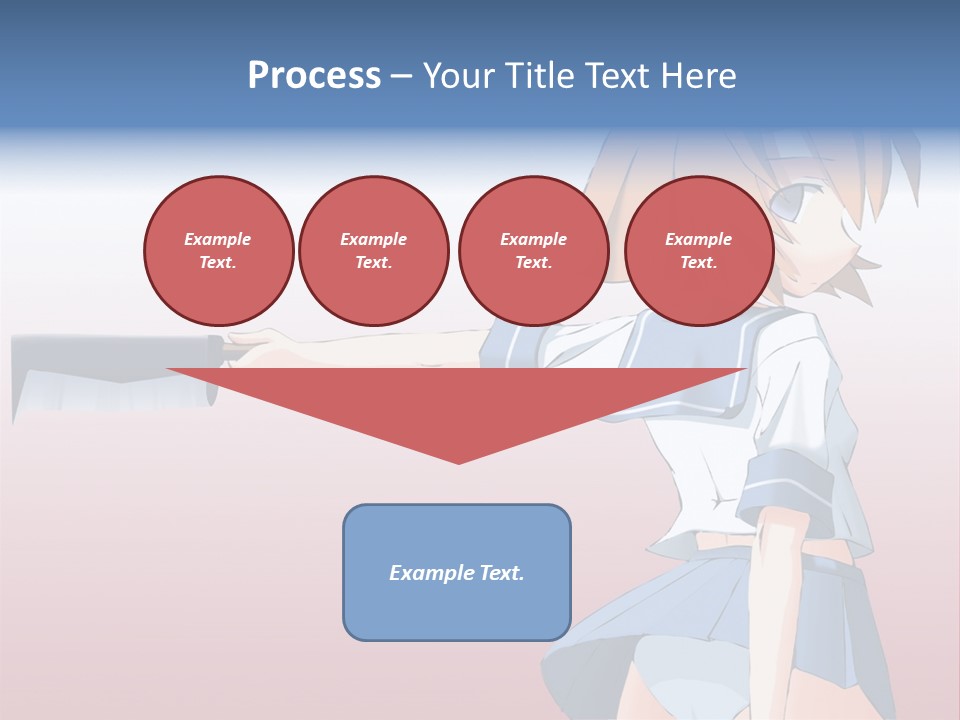 A Woman Holding A Knife In Her Hand PowerPoint Template