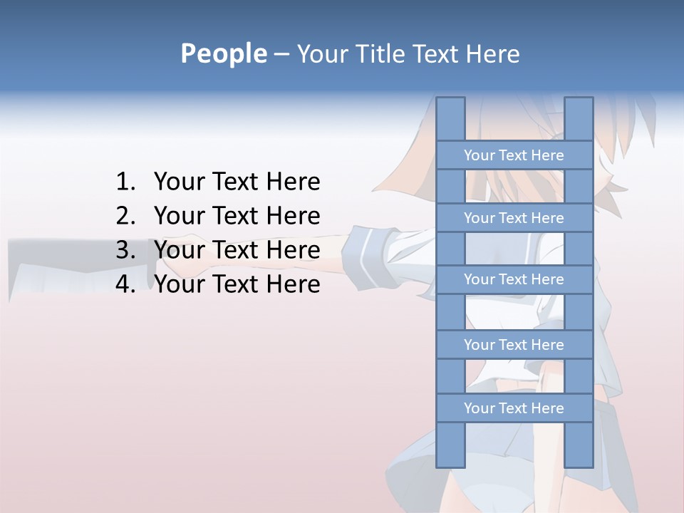 A Woman Holding A Knife In Her Hand PowerPoint Template