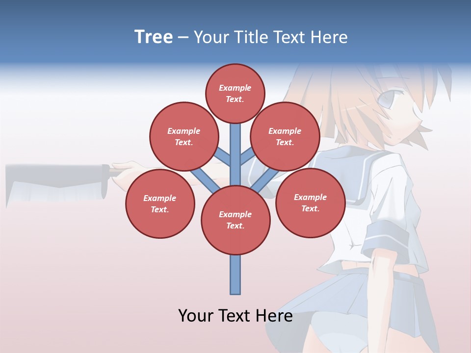 A Woman Holding A Knife In Her Hand PowerPoint Template