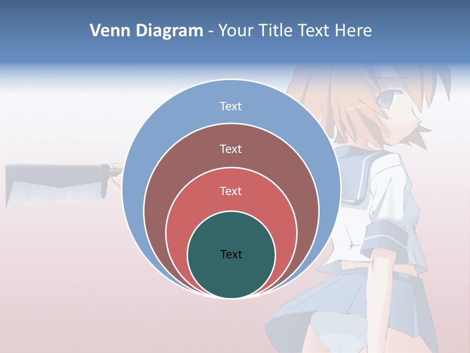 A Woman Holding A Knife In Her Hand PowerPoint Template