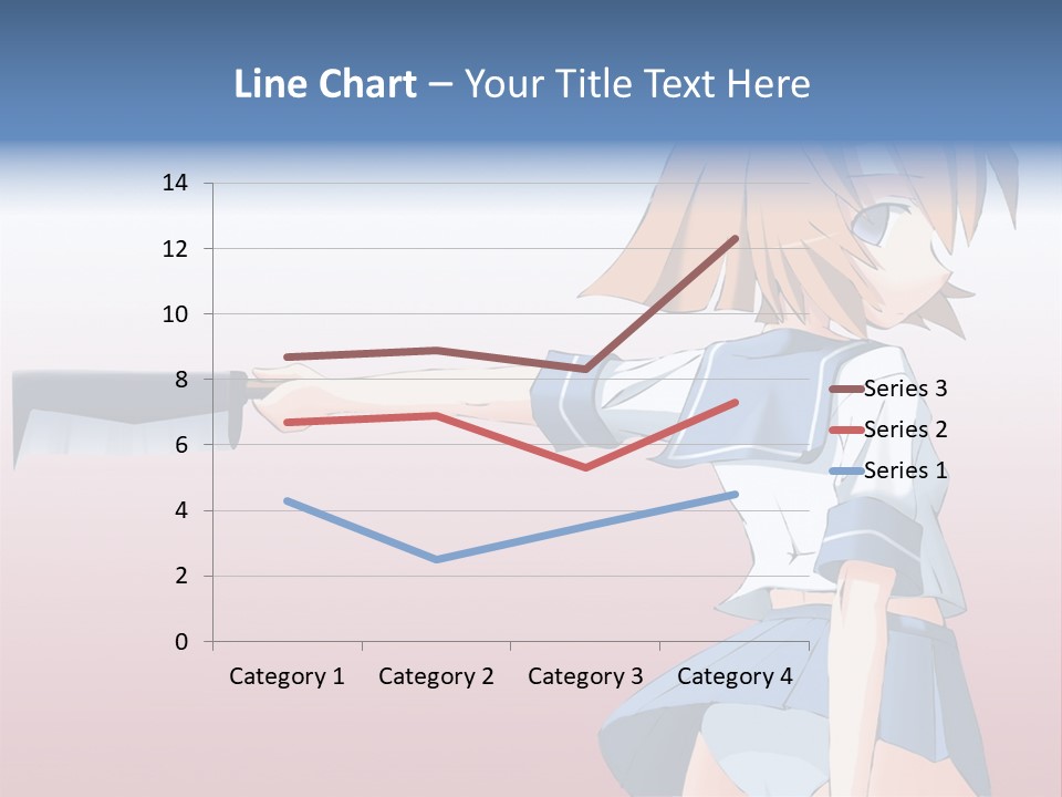 A Woman Holding A Knife In Her Hand PowerPoint Template